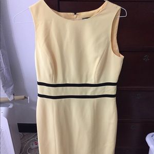 Yellow sleeveless dress